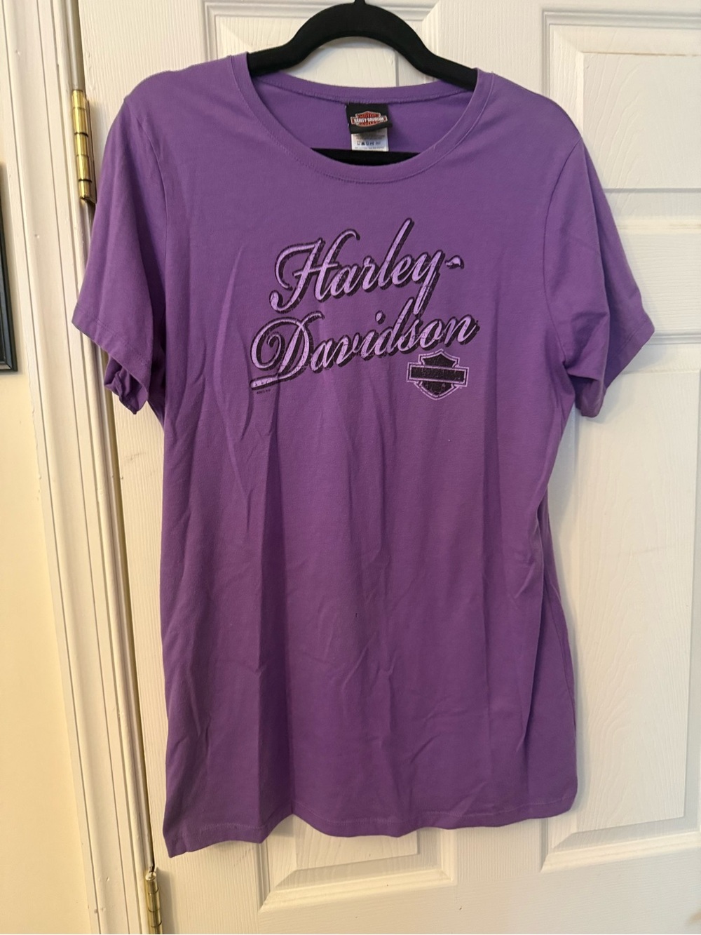Harley-Davidson Purple Script Logo Short Sleeve Tee
